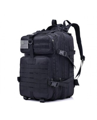 FK9252 40L 900D Military Outdoor Tactical Backpack with Hook-and-loop Fastener Black