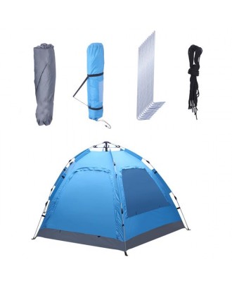 3-4 Person Automatic Family Tent Instant Pop Up Waterproof for Camping Hiking Travel Outdoor Activities