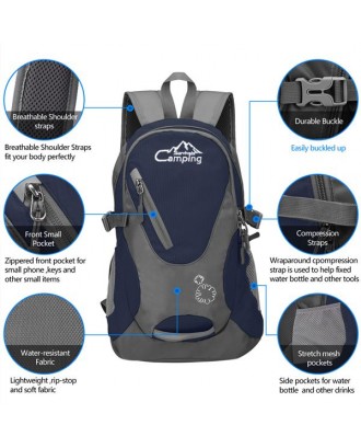Camping Survivals Cycling Hiking Sports Fashion Backpack Navy Blue