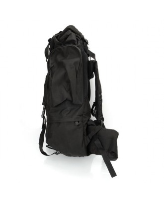 65L Waterproof Outdoor Tactical Backpack Black