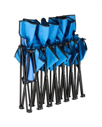 Outdoor Camping Six Folding Chair 270x50x83cm Blue