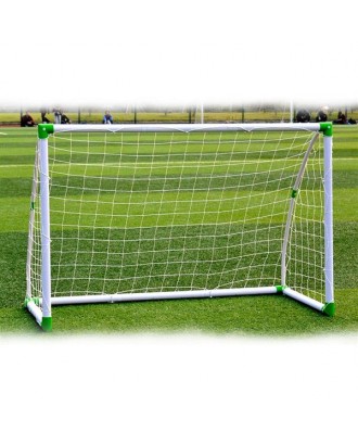 [US-W]6' x 4' Soccer Goal Training Set with Net Buckles Ground Nail Football Sports