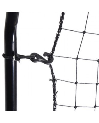 Teenager Baseball Train Net Rack Rebound Goal Green Target Radius & Black Baked Iron Pipe