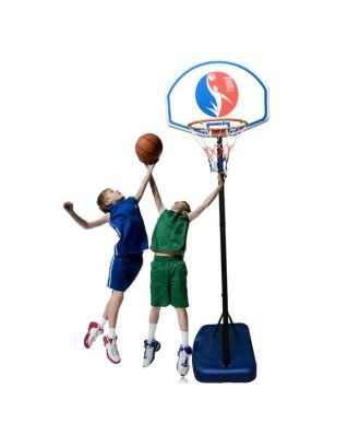 Kids Portable Basketball Stand (Rim Height 1.5-1.8m)  Maxium Applicable Ball Model 5# Blue & Black & White