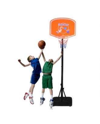 Kids Portable Basketball Stand (Rim Height 1.25-1.53m) Maximum Applicable Ball Diameter 5" Orange & Black & Blue