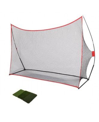 10'*7' Golf Training Net with Pad Red