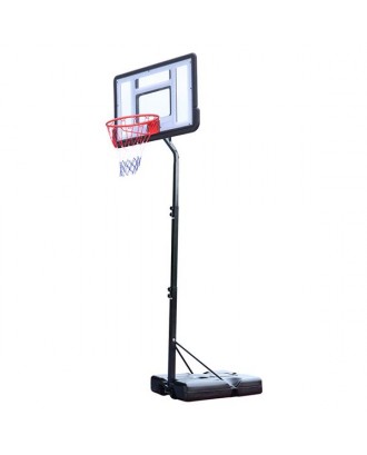 【HY】HY-B07S Portable Removable Basketball System Basketball Hoop Teenager PVC Transparent Backboard with 2.1m-2.6m Adjustable-Height Pole Maximum Applicable 7# Ball