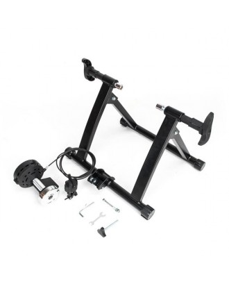 Fixed 5 Levels Linear Control Magnetic Reluctance Bike Trainer Black