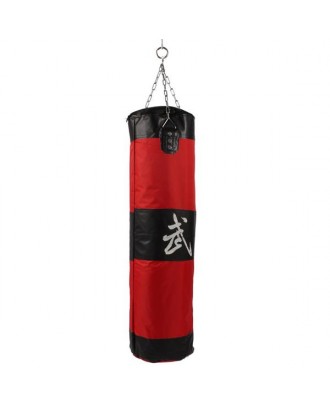 Zooboo Boxing Striking Drop Hollow Canvas Sand Bag Red Black