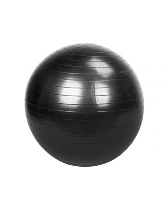 85cm 1600g Gym/Household Explosion-proof Thicken Yoga Ball Smooth Surface Black