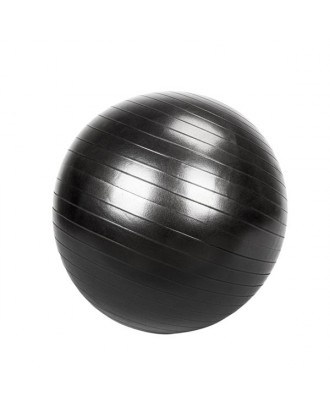 65cm 1050g Gym/Household Explosion-proof Thicken Yoga Ball Smooth Surface Black