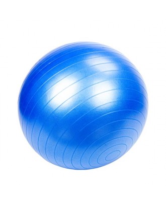65cm 1050g Gym/Household Explosion-proof Thicken Yoga Ball Smooth Surface Blue