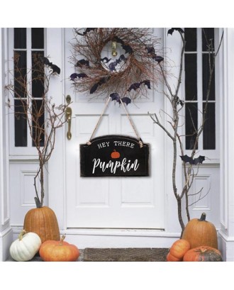 Artisasset HEY THERE PUMPKIN Halloween Hanging Sign Holiday Wall Sign