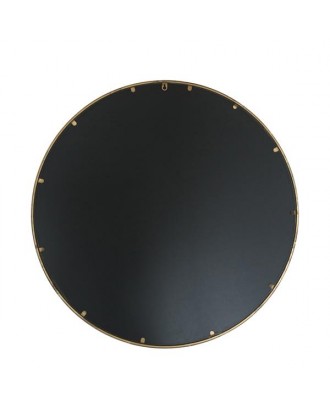 Artisasset Antique Gold metal circular frame indoor iron wall mounted plane mirror