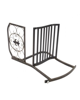 Flat Tube Single Rocking Chair Bronze Color